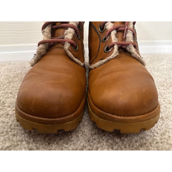 Vintage Women’s Sandler of Boston Leather Shearling Combat Boots, 10M - Picture 6 of 12